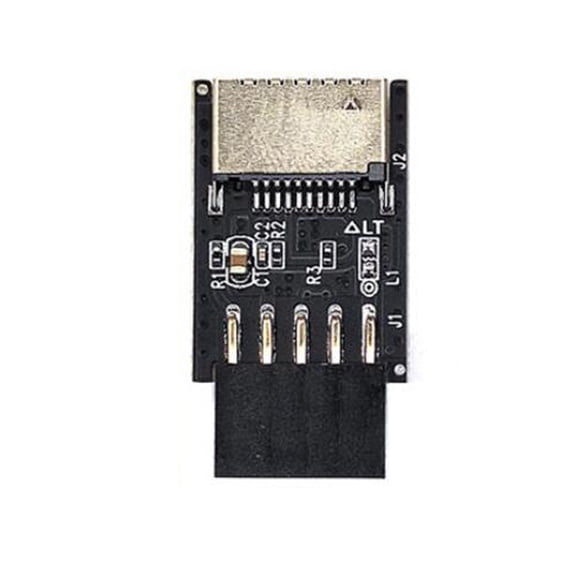 2X Motherboard USB2.0 9Pin to TYPE-C A-KEY Front Connector Converter USB3.2 TYPE-E Interface Header Extender Card