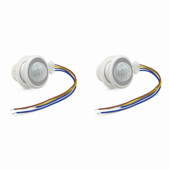 2X Motion Sensor Light Switch AC85-265V PIR Sensor for Lighting Time Delay Adjust Movement Detector Lamp