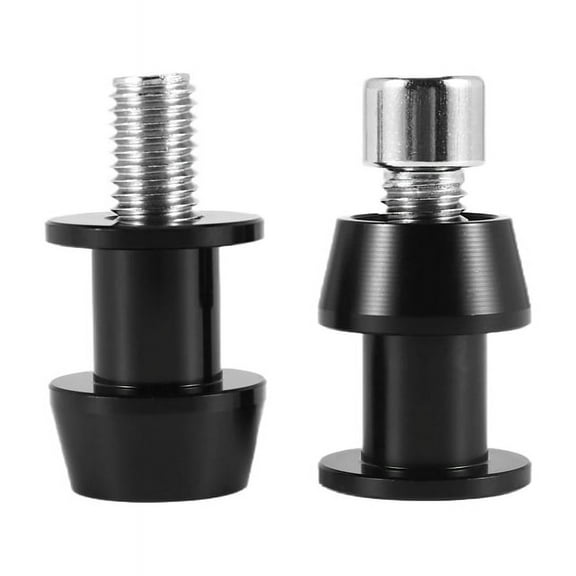 2X Motorcycle CNC Swingarm Swing Arm Spool Sliders Stand Bobbins 10mm for 250 ER6 Z 250 ER6F - Black