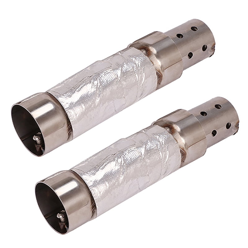2X Motorcycle Quiet Baffle Exhaust Pipe Muffler for Shortshots
