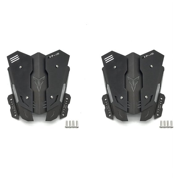 2X Motorcycles Windscreen Windshield for MT-15 MT 15 MT15 2019-2020 Aluminum Alloy Screen Accessories Black,2 x Motorcycle Windscreen,black