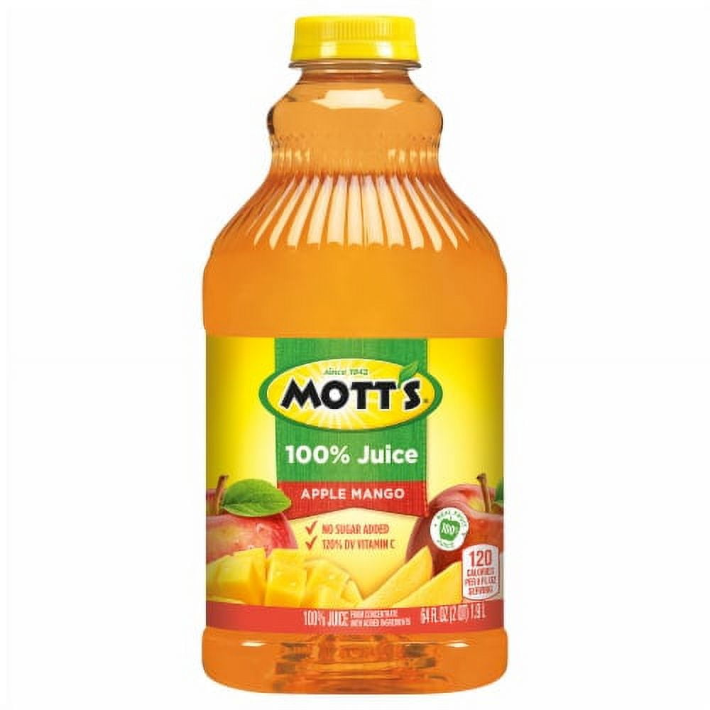 2X-Mott's 100% Apple Mango Juice - 64 fl oz - Walmart.com