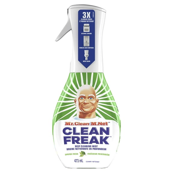 2X - Mr. Clean Clean Freak Deep Cleaning Mist Multi-Surface Spray, Gain Original, 16 Oz Spray Bottle