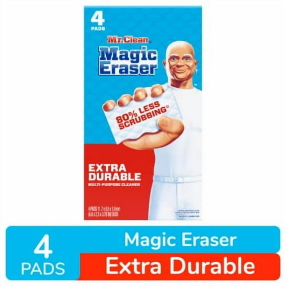 2X-Mr. Clean Magic Eraser Extra Durable Durafoam Cleaning Pads - 4 ct