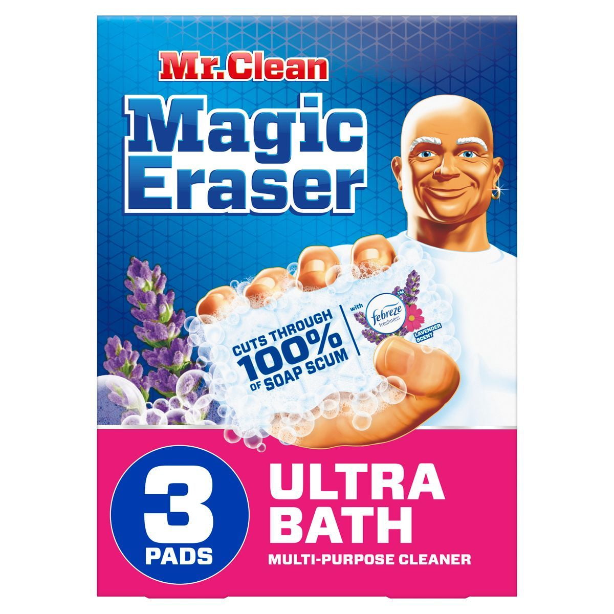 2X - Mr. Clean Magic Eraser Ultra Bath Multi-Purpose Cleaner - 3ct ...