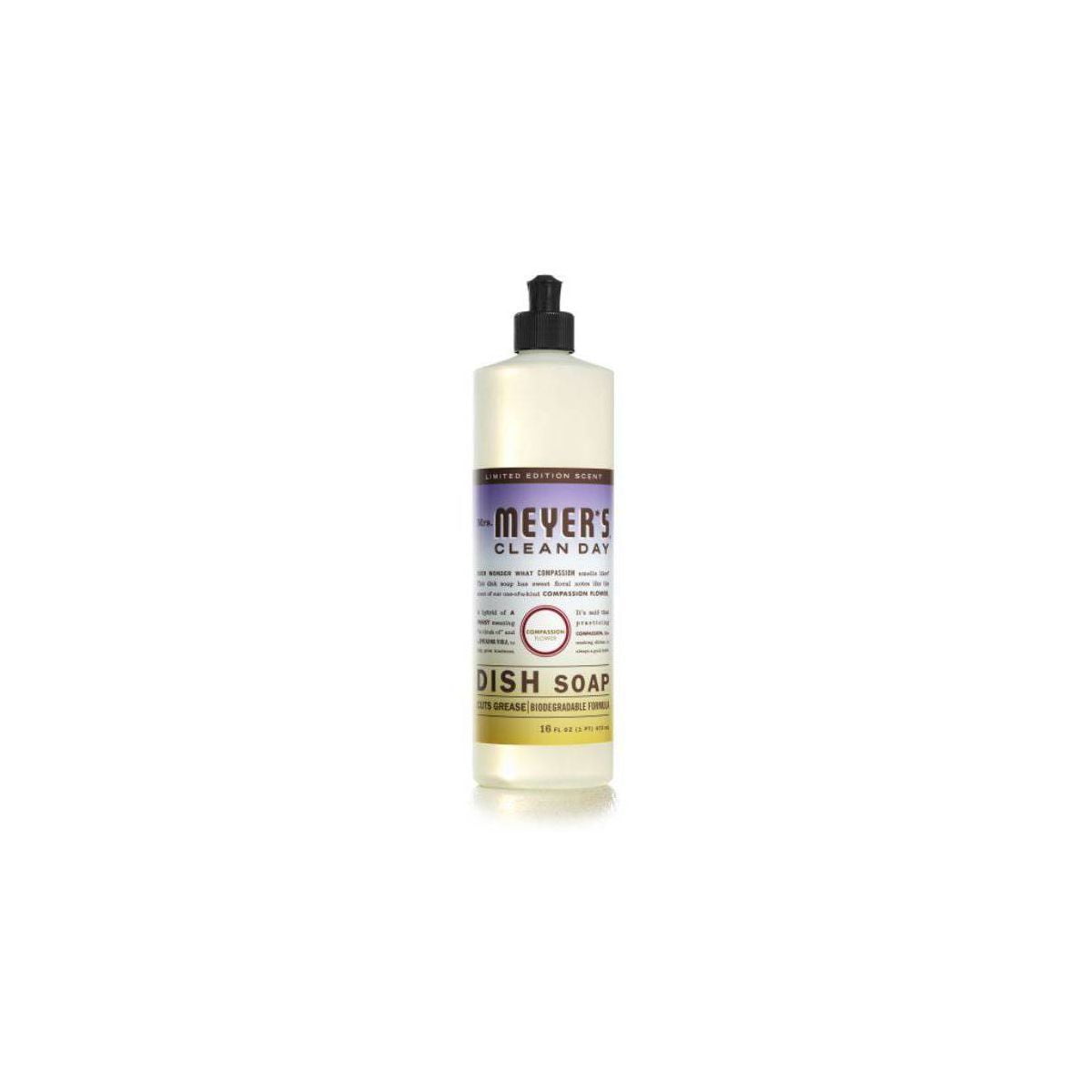 Mrs. Meyer's Clean Day Compassion Flower Scent Dish Soap - 16 oz- Pack of 2