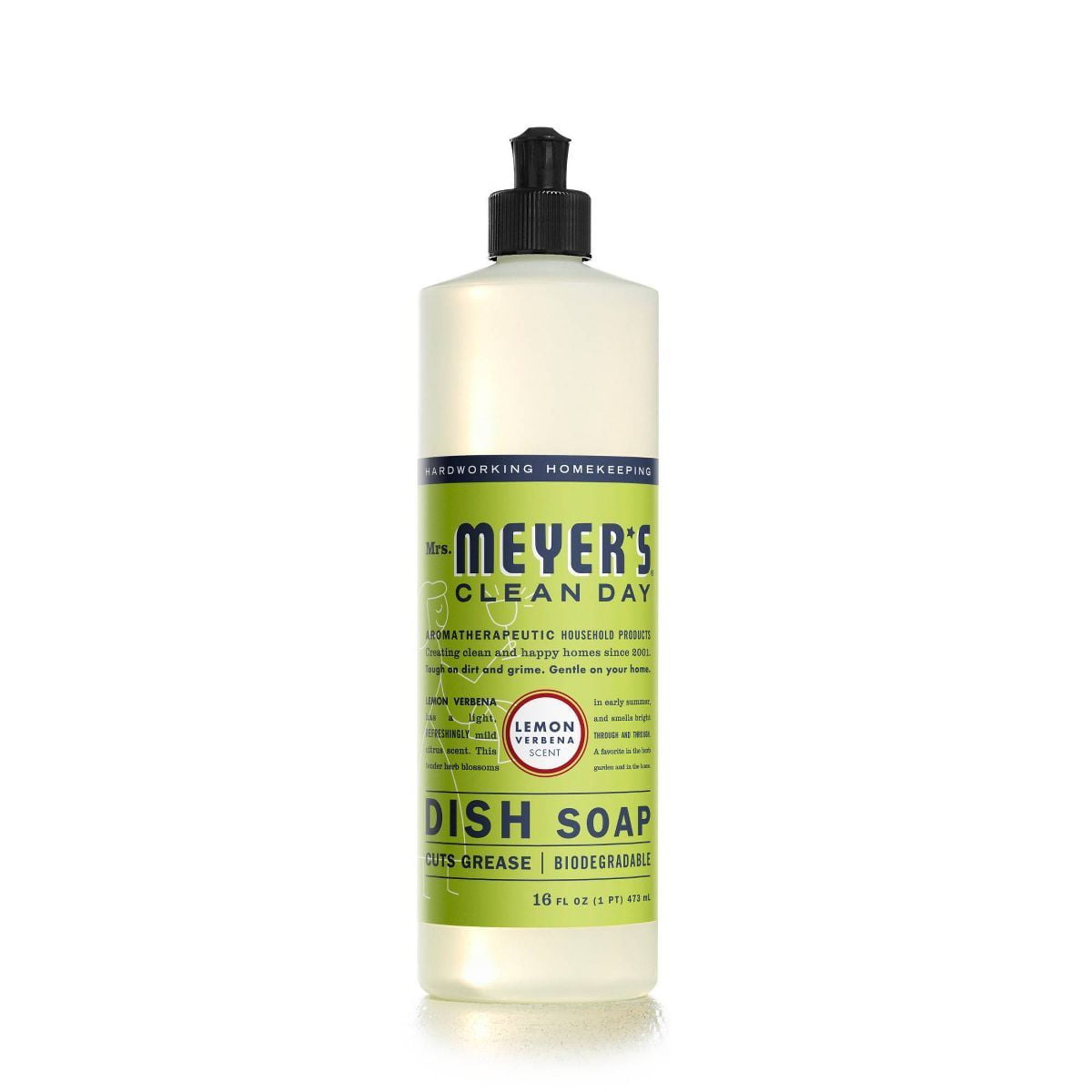 Mrs. Meyer's Clean Day Lemon Verbena Scent Dish Soap - 16 oz- Pack of 2