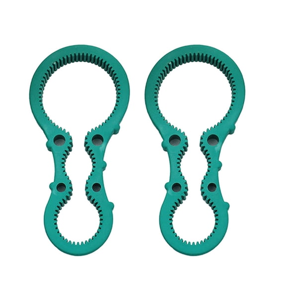 2X Multi Bottle Opener Portable Jar Lids Can Tin Handy Flexible Twister Rubber Screw Grip Cap Device Green