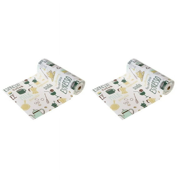 2X Multi-Function Drawer Shelf Liner Foam Paper (Blue, 12 x 196Inch)