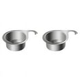 thumbnail image 1 of 2X Multi-Functional Drain Basket, Stainless Steel Swan Sink Strainer Basket, Tap Hanging Filter Basket, 1 of 6