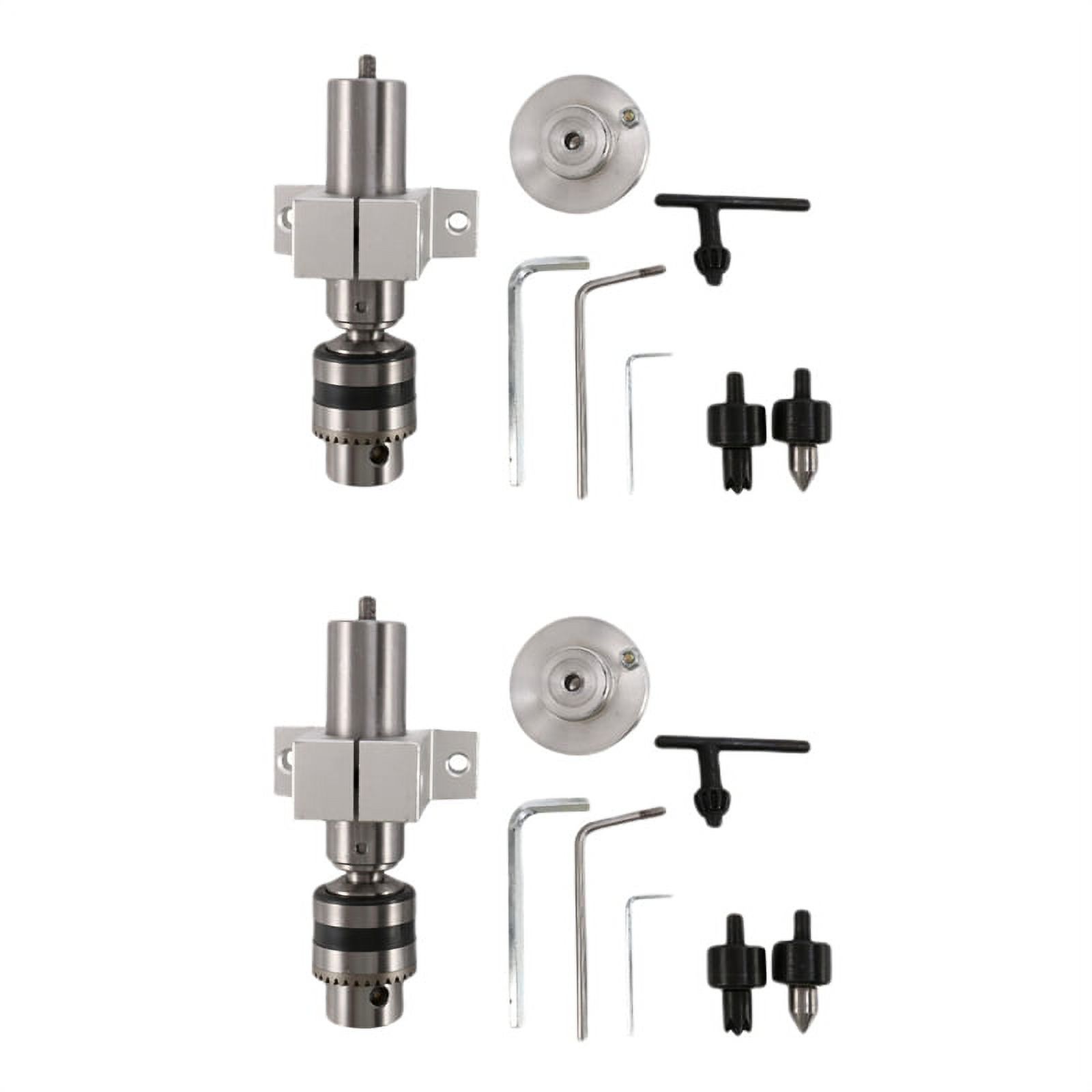 2X Multifunction Drilling Tailstock Live Center with Claw for Mini