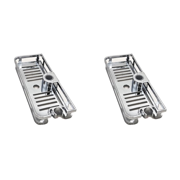 2X Multifunction Organizer Bathroom Lifting Rod Removable Stand No Drilling Soap Holder Shower Tray