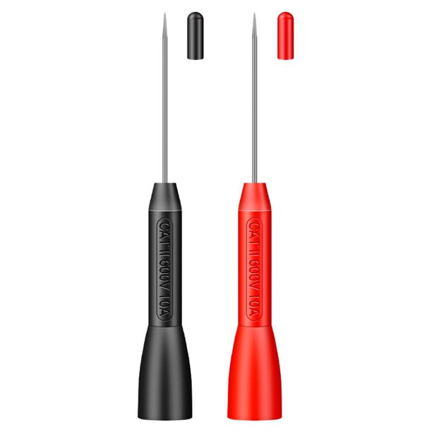 2X Multimeter Testing Lead Extention Back Probes Sharp Needle Micro ...