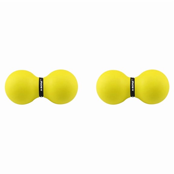 2X Muscle Relief Massage Ball Shape Massage Ball for Massage Ball for Muscle Pain Physical Therapy A,2 x Shape Massage Ball,Yellow