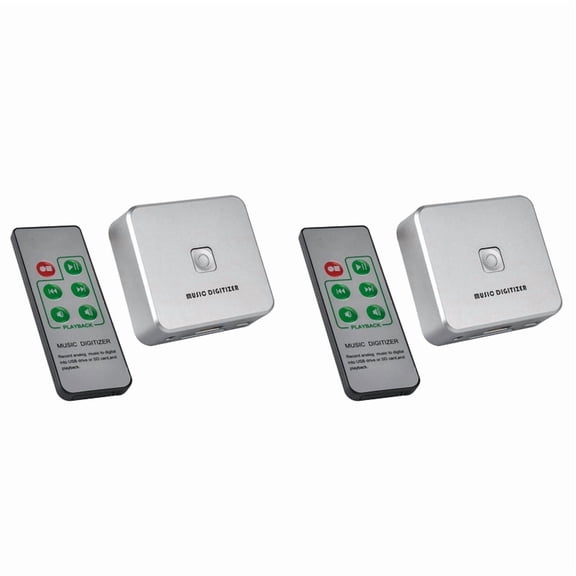 2X Music Digitizer Audio Capture Recorder Box Convert Old Analog Music to MP3 Support USB Drive or SD Card