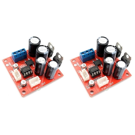 2X NE5532 Preamplifier Board Vinyl Record Player MM  Phono Preamplifier Preamp Board NE5532 OP Amp Dual AC 5-16V