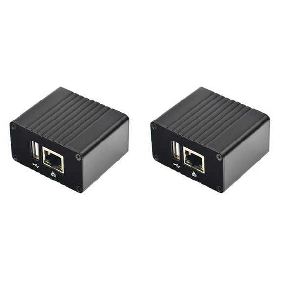 2X for NanoPi NEO Development Board+Heat Sink+Metal Case Kit Allwinner H3 Quad Core 512MB RAM Openwrt,2 x NanoPi NEO complete machine (including development board+heat sink+shell),Black