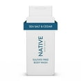 thumbnail image 1 of 2X - Native Body Wash - Sea Salt Cedar - Sulfate Free - 18 fl oz, 1 of 3