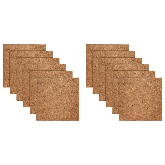 2X Natural Coconut Fiber Mat, Reptile Carpet, Pet Terrarium Substrate for Lizard Snake Turtle Turtles Gecko,12 x reptile Mat,brown