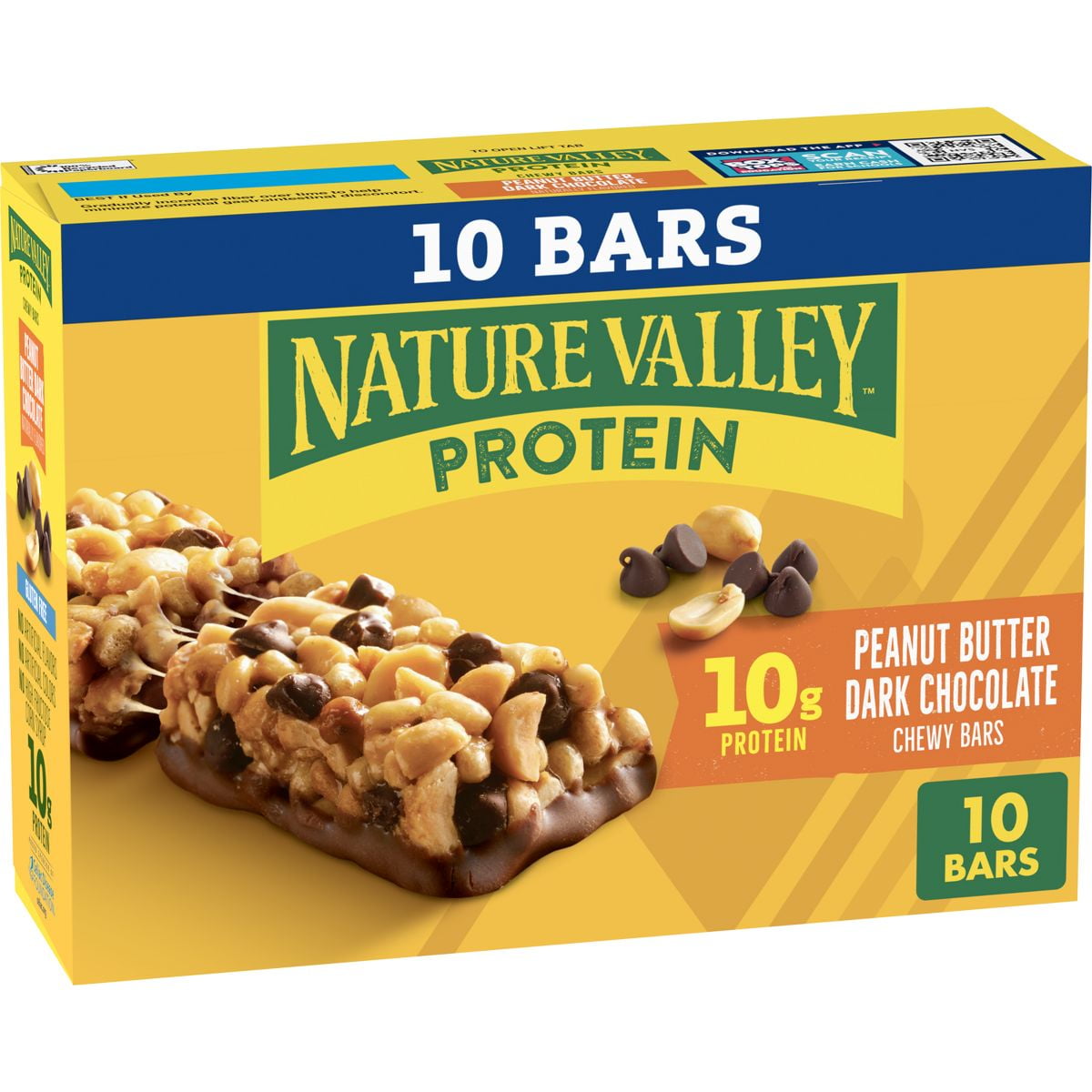 2X - Nature Valley Peanut Butter Dark Chocolate Protein Chewy Bars - 14.2oz - 10ct