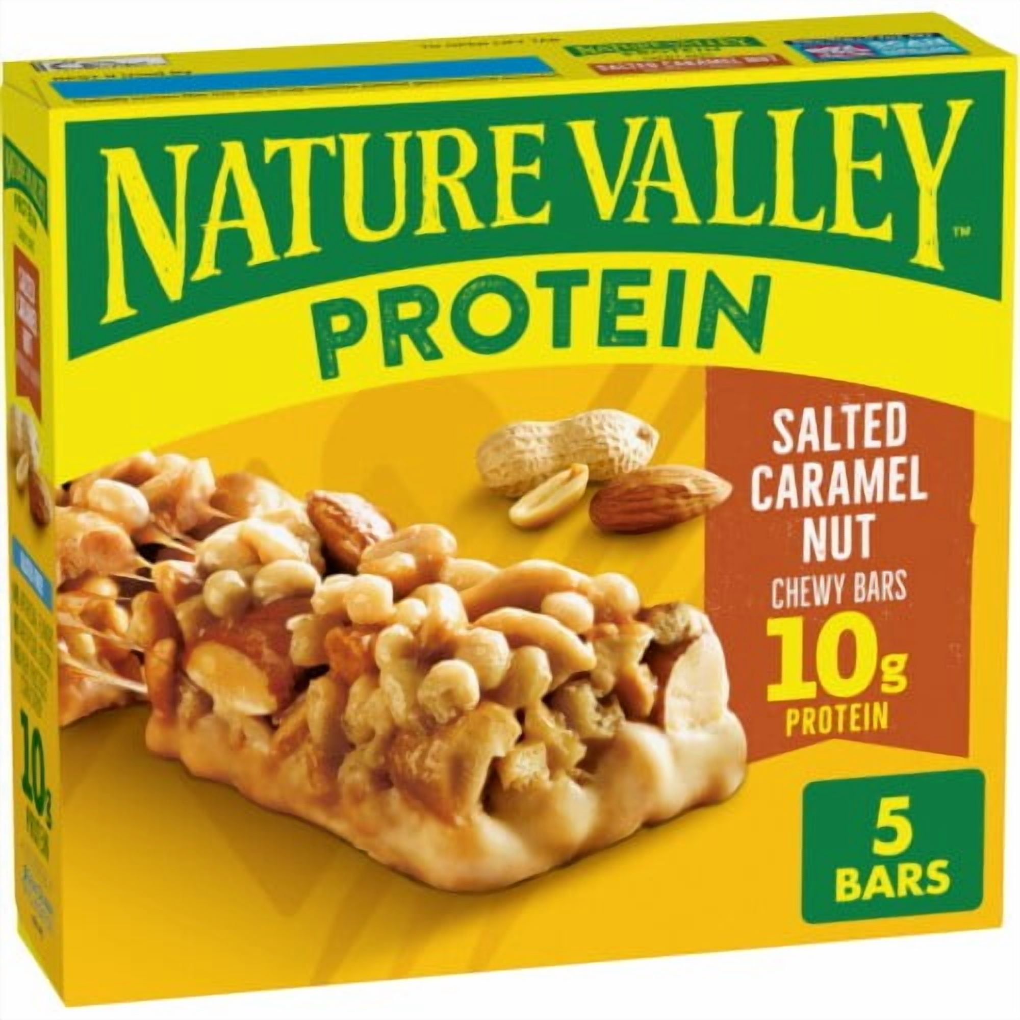 Pack of 2 - Nature Valley Salted Caramel Chewy Granola Bars 5 ct / 1.42 oz Packaging May Vary