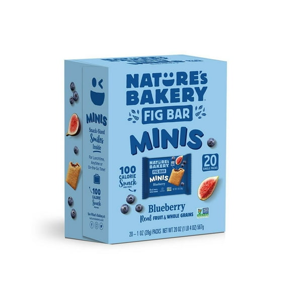 2X - Nature's Bakery Blueberry Fig Bar MINIS - 20oz/20ct