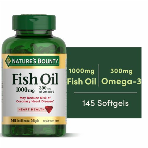 2X Nature's Bounty Fish Oil With Omega 3 Heart Health Support