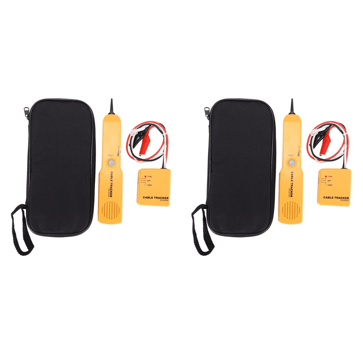 2X Network Cable Tester, Portable Telephone Line Finder RJ11 Network