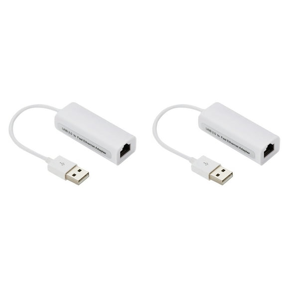 2X Network Card USB Type-C to Rj45 100M Driver-Free Converter Cable Adapter Ethernet B