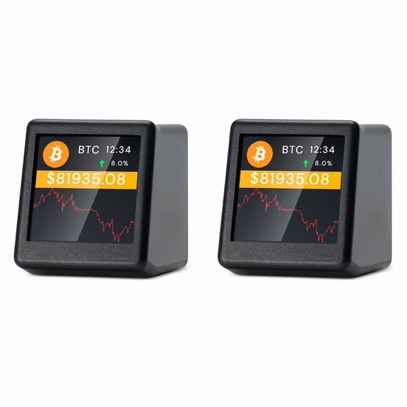 2X New 2.4G WiFi Crypto Tracker Crypto Price Displayer 300 Major Cryptocurrencies Can Be Switched Freely for  A
