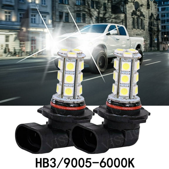 2X New 9005 HB3 LED Fog Light Bulb High Beam 6500K for 15-2017 HYUNDAI Sonata