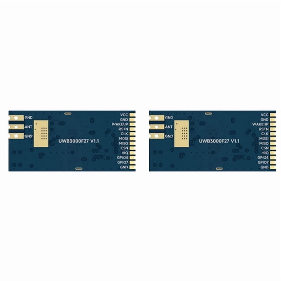 2X New Lot UWB3000F27 - UWB Decawave'S DW3000 Accuracy 10cm Tracking Indoor Positioning Module 500mW Ranging Module