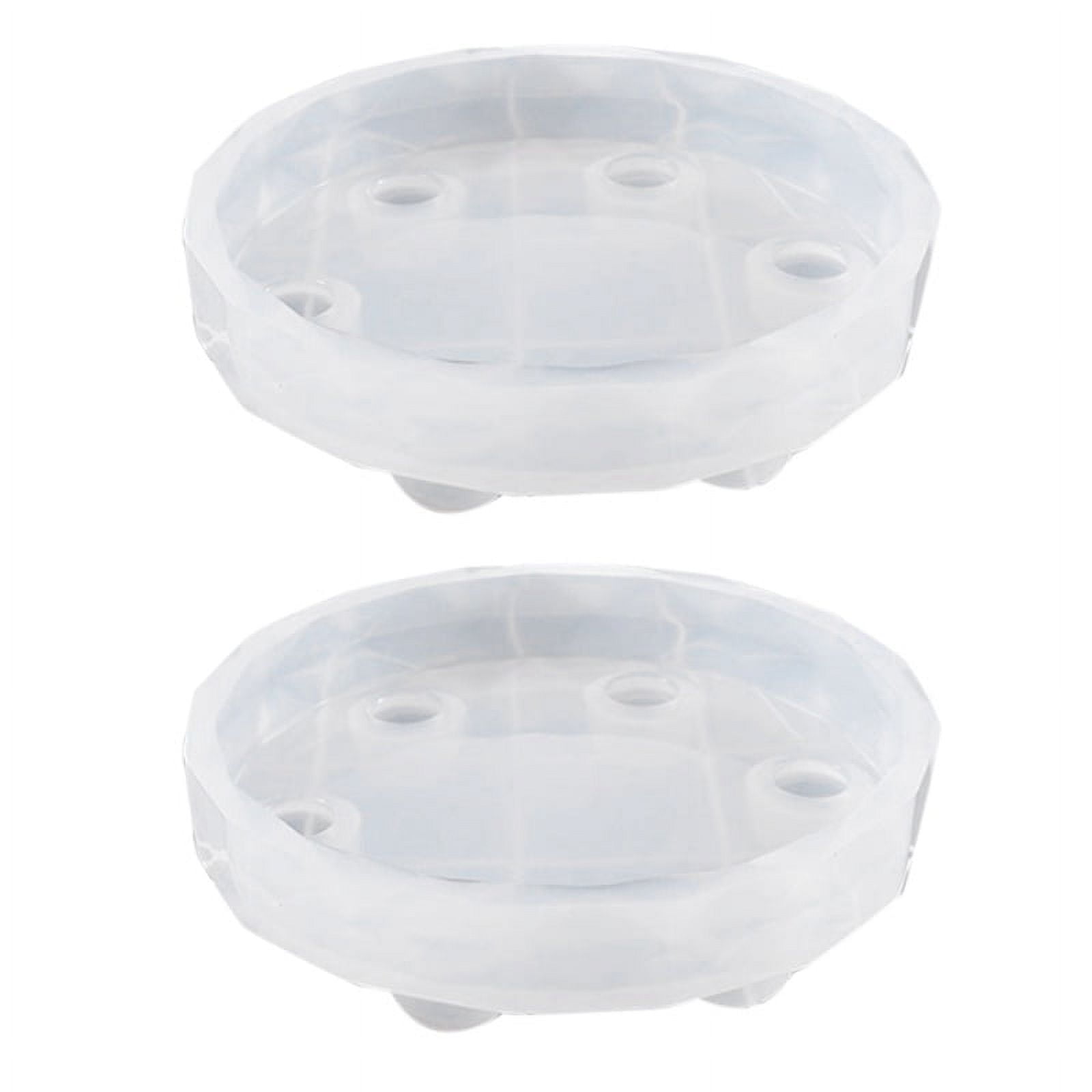 2X New Mini Resin Table Mold Silicone Mold Epoxy Mold Exhibition Table Mold Diy Crafting Tools(Molds Only)