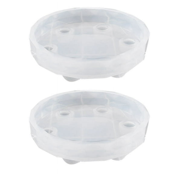 2X New Mini Resin Table Mold Silicone Mold Epoxy Mold Exhibition Table Mold Diy Crafting Tools(Molds Only)