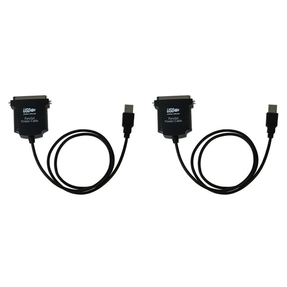 2X New Parallel Port DB36 Printer USB Express Card Converter Adapter Black
