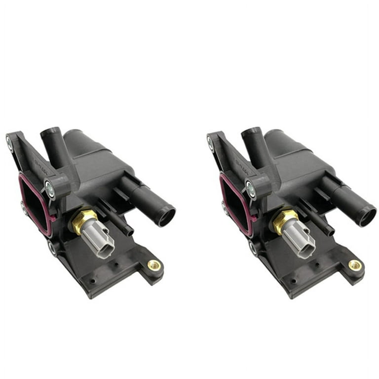 2X New Thermostat Engine Coolant Water Outlet with Sensor for 3 5 6  2006-2013 2.0L-L4 LF941517Z 