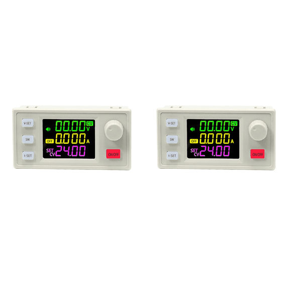 2X New XY6509X CNC Adjustable DC Power Supply Constant Voltage Constant Current Maintenance 65V 9A 585W Step-Down Module,2 x Adjustable DC regulated power supply,White