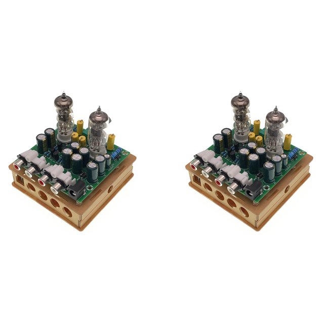 2X Newest 6J1 Tube Preamp Amplifier Board PreAmp Headphone Amp 6J1