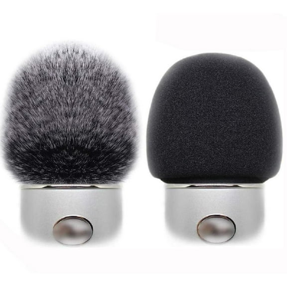 2X Noise-cancelling Microphone Furry Windscreen Muff Wind Cover Microphone Windscreen for Blue Yeti