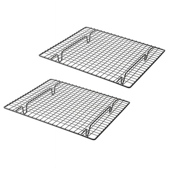 2X Non-Stick Cake Cooling Rack Baking Rack Cookies Bread Muffins Drying Stand Cooler Grid Net Wire Holder Tool