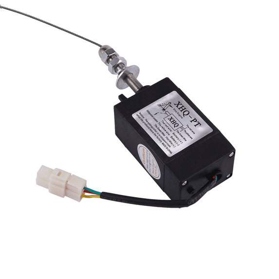 2X Normally Open DC 12V Engine Flame Out Device Engine Stop Solenoid Valve -PT Power on Pull Type Flameout Magnetic