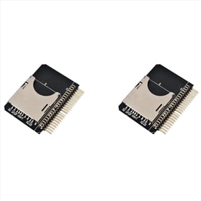 2X Notebook 2.5Inch Digital SD/SDHC/SDXC/MMC Memory Card to IDE 44 Pin Male SD 3.0 Converter Hard Disk Adapter Card,2 x Hard Disk Adapter Card,black