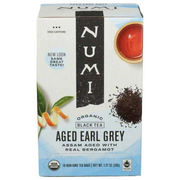 2X - Numi Organic Aged Earl Grey Tea 18 ct Package May Vary
