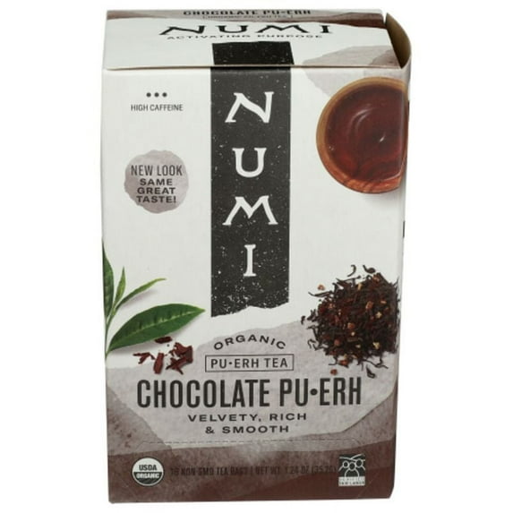 2X - Numi Organic Chocolate Pu-erh Tea 16 ct