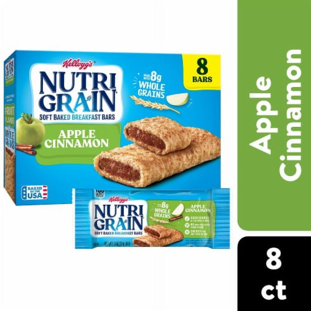 2X-Nutri-Grain Apple Cinnamon Soft Baked Breakfast Bars - 1.3 oz - 8 ct