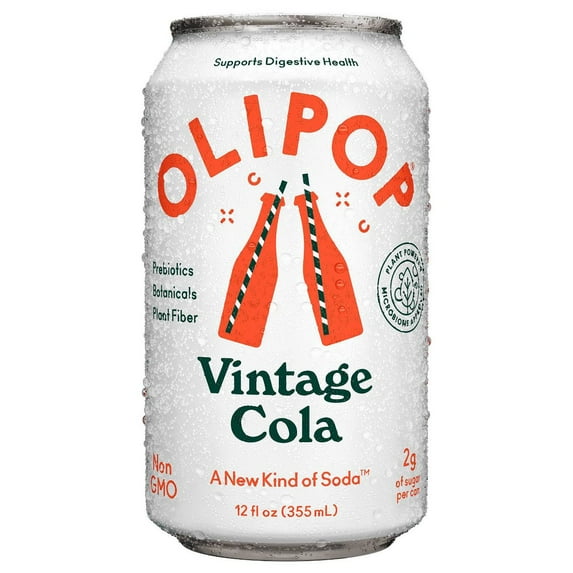 2X - OLIPOP Vintage Cola Prebiotic Soda - 12 fl oz Can