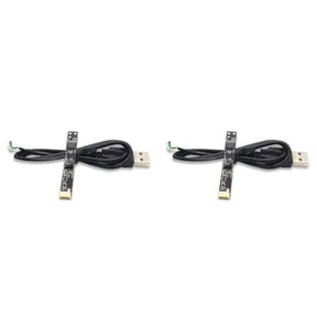 2X OV2659 HD Camera Module 2 Million Pixel 60 1600X1200 5Fps USB Camera Module Drive-Free for Android Laptop, 60 Degree,2 x Camera Module 2 x USB cable,Black