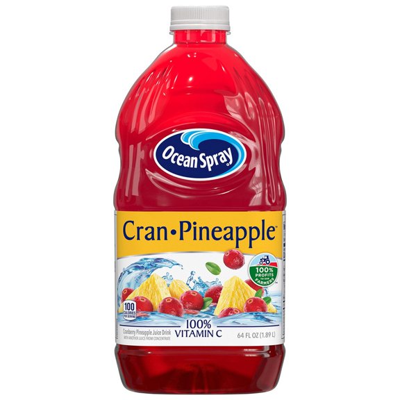 Ocean Spray Juice Drink, Cran-Pineapple, 64 Fl Oz (Pack of 2)