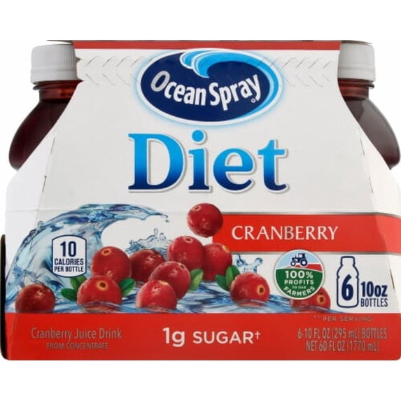 Ocean Spray Diet Cranberry Juice Drink 6 bottles / 10 fl oz