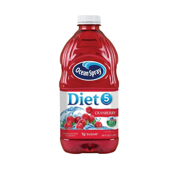 2X - Ocean Spray Diet Cranberry Juice Drink, 64 Fl Oz Bottle